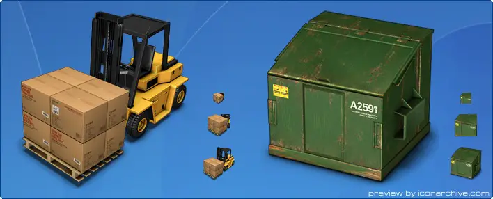 Container 2 Icons