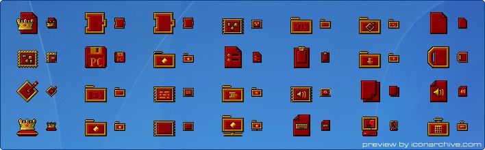 Royal Red System Icons