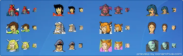 Voltes V Dark And Light Icons