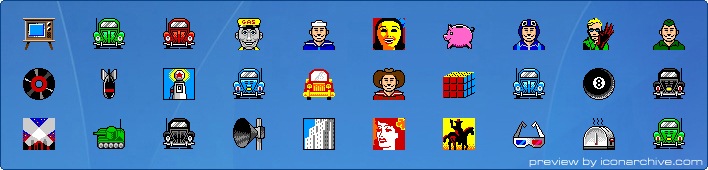Retroish Icons