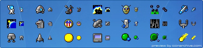 Space Bits Icons