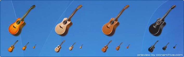 Acoustic Guitar Icons