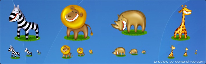African Pets Icons