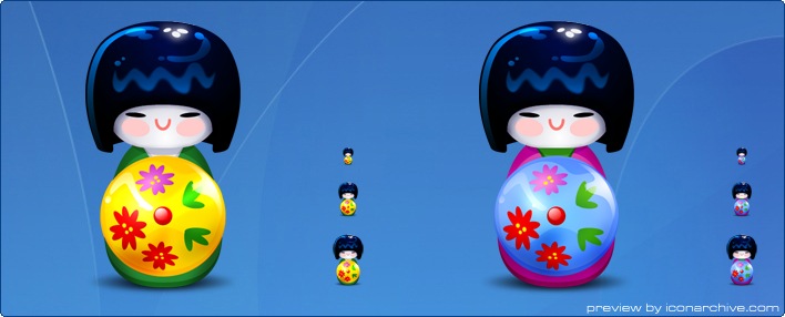 Kokeshi Icons