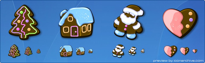 Xmas Gingerbread Icons