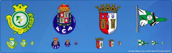 Portugese Football Club Icons