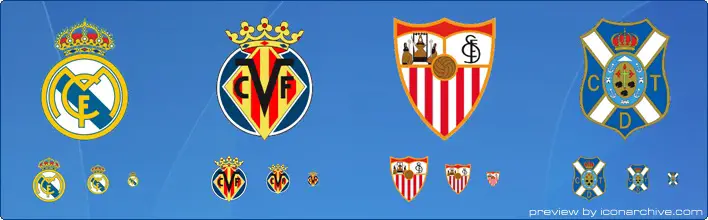 Spanish Football Club Icons