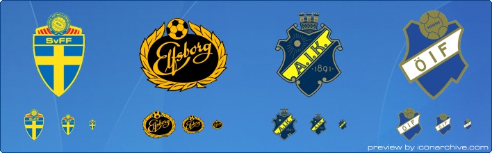 Swedish Football Club Icons