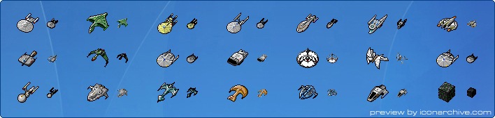 Star Trek Ships Icons