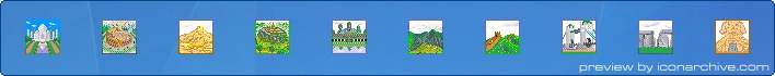 Famous Places Icons