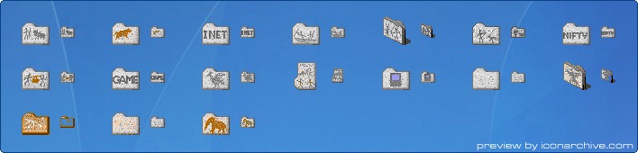 Primitive Folder Icons