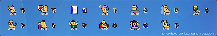 Birdie in Costume Icons