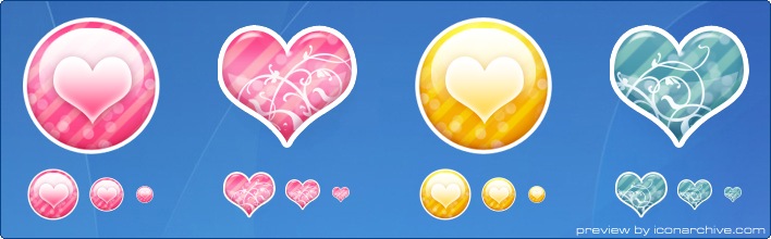 Pink Gold Icons