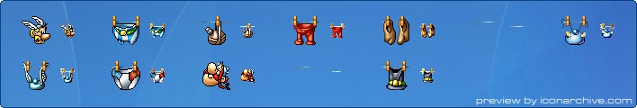 Asterixs Clothes Icons