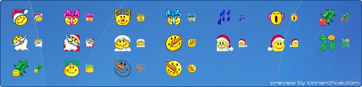Christmas Smilies Icons