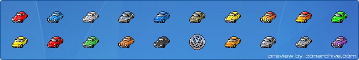 VW Beetle Icons