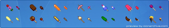 Food On A Stick Icons