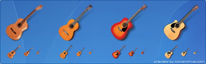 Acoustic Guitars Icons