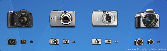Canon Digital Camera Icons