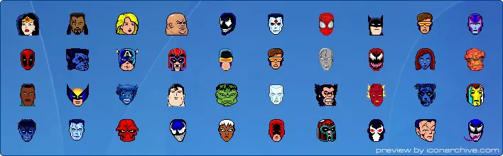 Heroes And Villains Icons