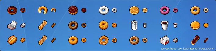 Hide's Donuts Icons
