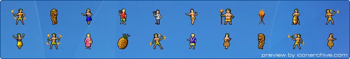 Hide's Hawaiian People Icons