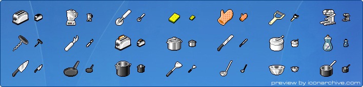Hide's Kitchen 1 Icons