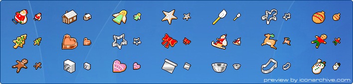 Hide's Xmas Cookie Icons