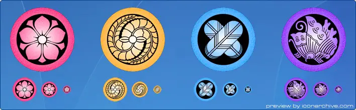 Japanese Mon Icons