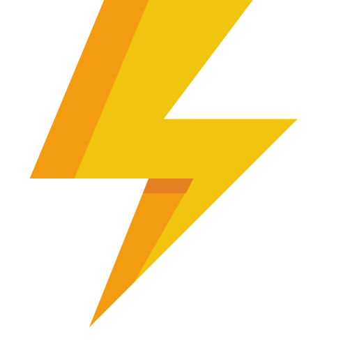 Lightning Icon | Small & Flat Iconpack | paomedia