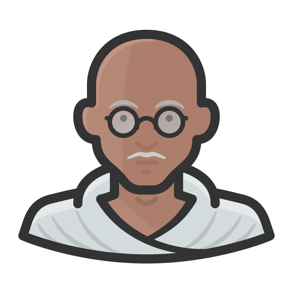 Mahatma gandhi Icon | Free Avatars Iconpack | Diversity Avatars