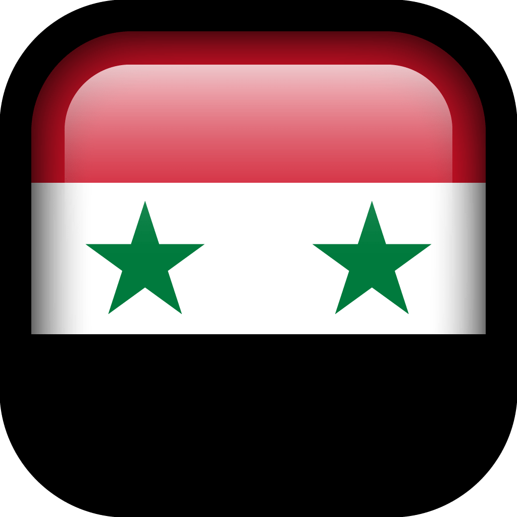 Syria Flag Icon, Square Flags Iconpack