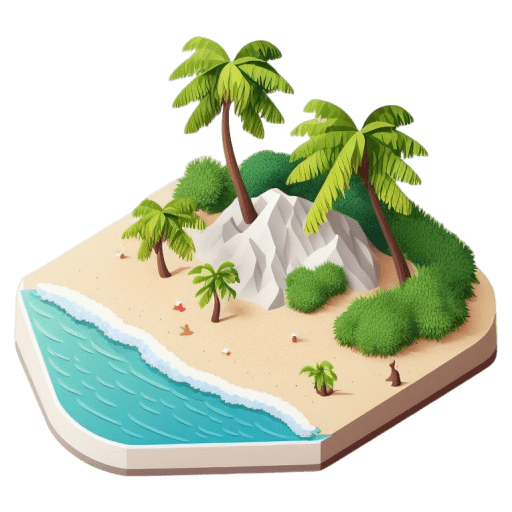 Palm Rock 4 Beach Icon | Holiday Beach Iconpack | Icon Archive