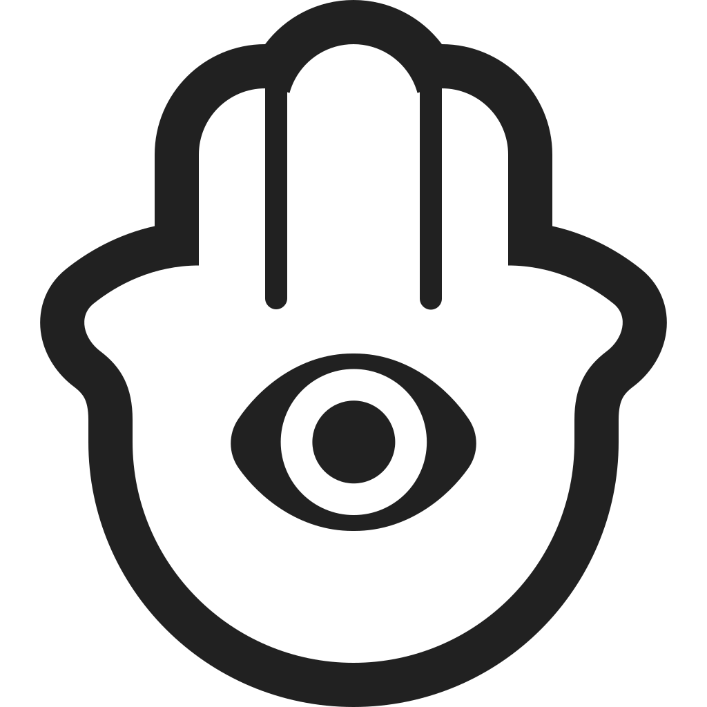 Hamsa Icon | FluentUI Emoji Mono Iconpack | Microsoft