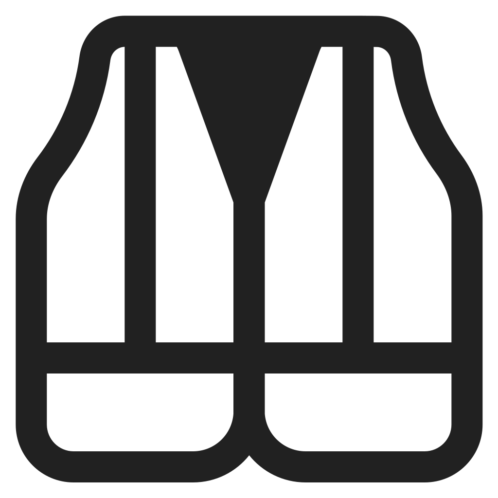 Safety Vest Icon | FluentUI Emoji Mono Iconpack | Microsoft