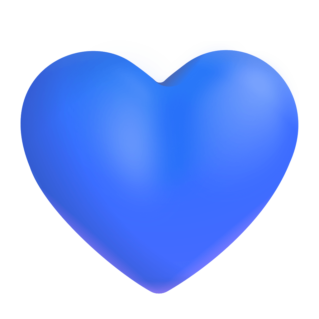 Blue Heart 3d Icon | FluentUI Emoji 3D Iconpack | Microsoft