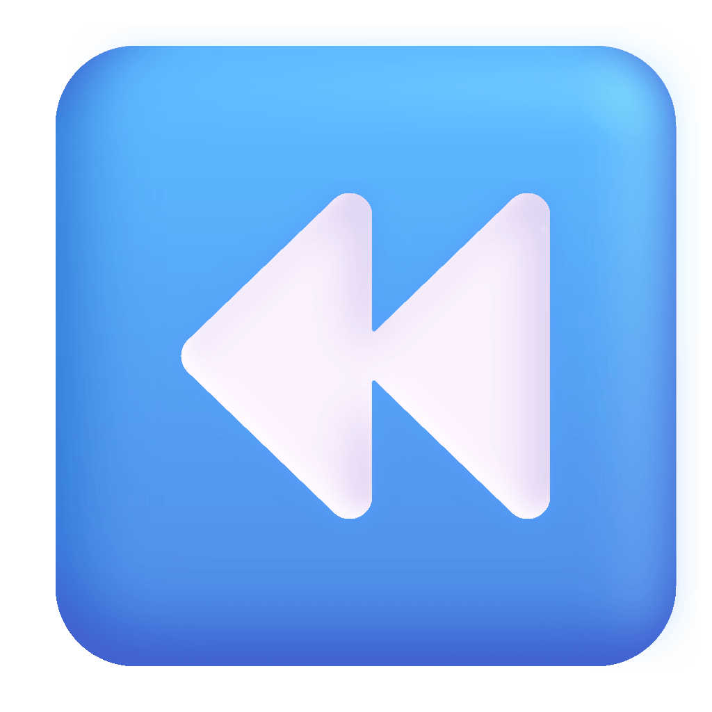 Fast Reverse Button 3d Icon Fluentui Emoji 3d Iconpack Microsoft
