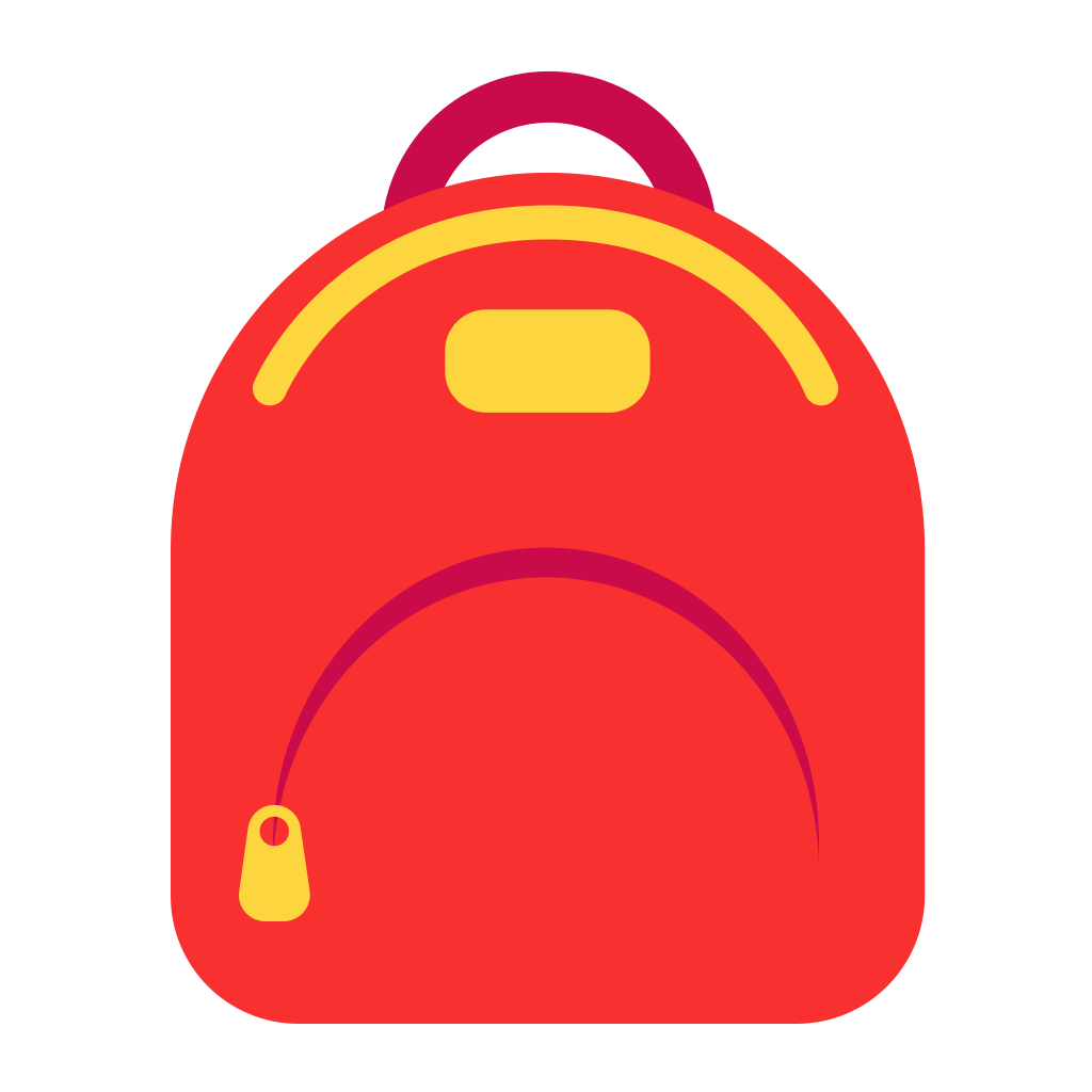 Backpack Flat Icon | FluentUI Emoji Flat Iconpack | Microsoft