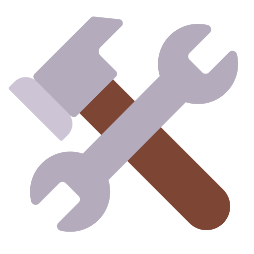 Hammer And Wrench Flat Icon | FluentUI Emoji Flat Iconpack | Microsoft