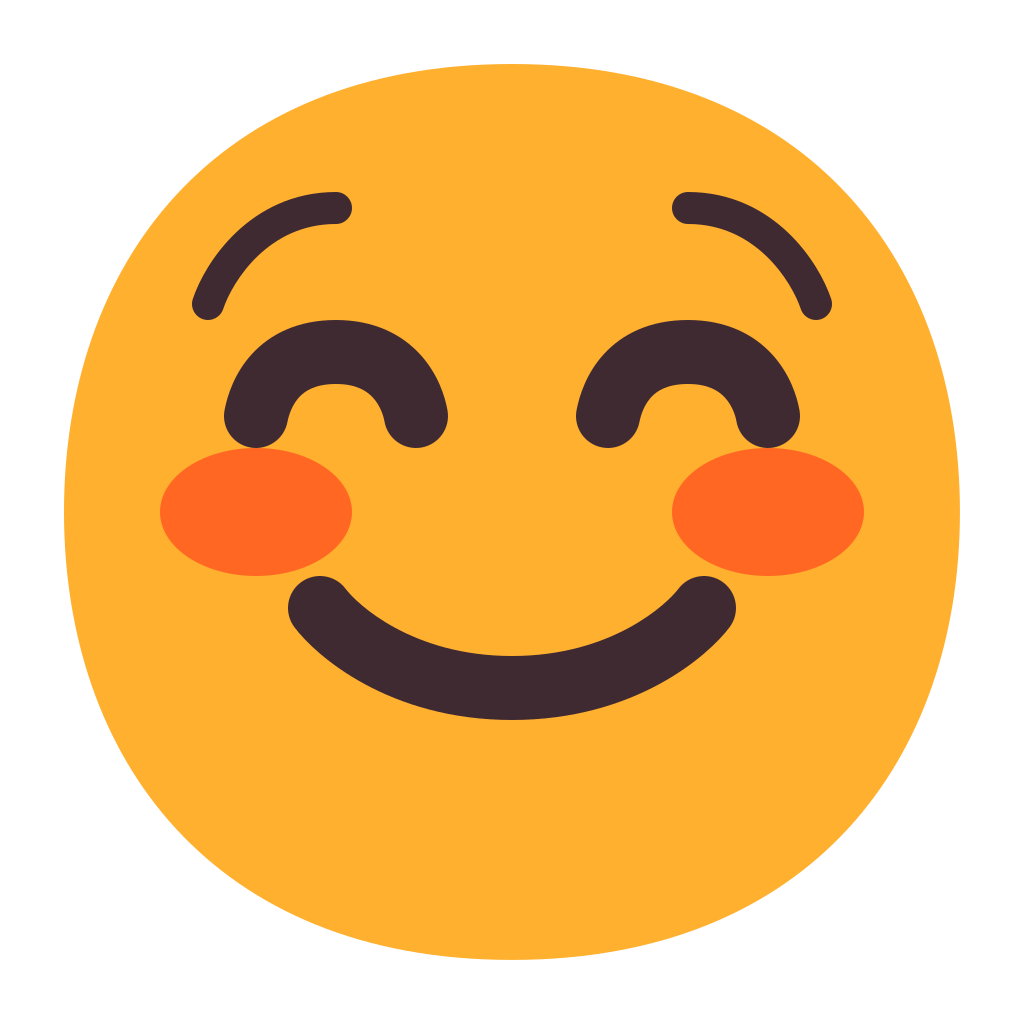Smiling Face Flat Icon | FluentUI Emoji Flat Iconpack | Microsoft