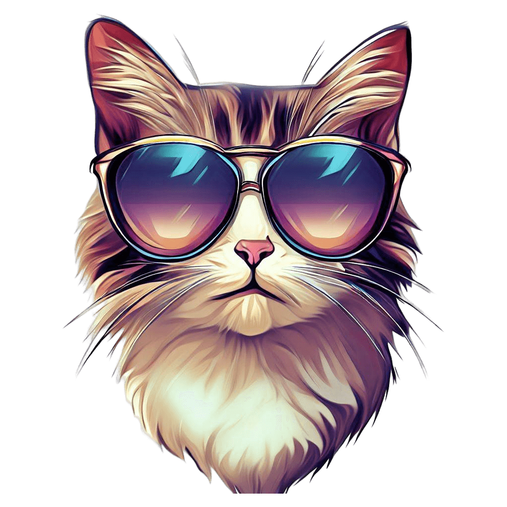 Cat Cool Icon, Incognito Animal Avatar Vol. 2 Iconpack