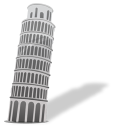 Leaning tower of pisa Icon | World Places Iconpack | Iconshock